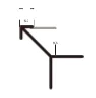 Perfil de canto exterior 5521 3mts