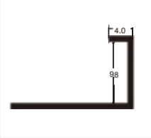 Perfil de terminação 5504 3mts
